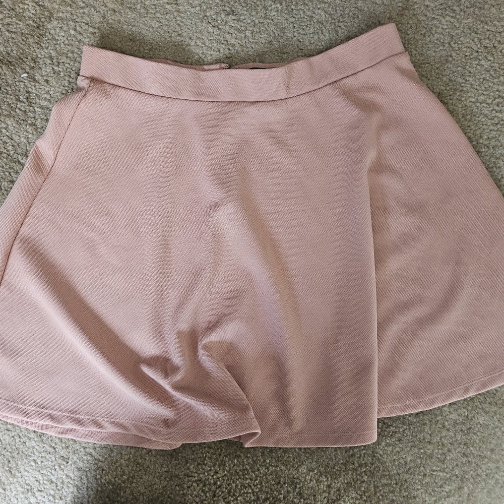 Forever 21 Peach Skater Skirt